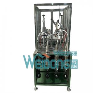 China High Accuracy Automated Filling Machine With Low Noise Level  4 Bottles / Min on sale