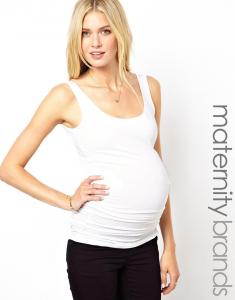 China Plain white maternity tank tops factory wholesale in cheap price on sale