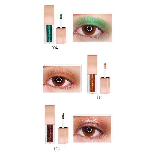 High Pigment Liquid Eye Shadow Private Label Shiny Eyeshadow waterproof