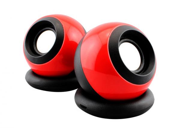 Buy 2.0 Speaker System Usb Powered Speakers , Pc Gaming Speakers Red Color at wholesale prices
