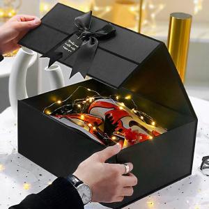 China OEM Custom Gift Packaging Custom Logo Printing Wedding Gift Box with Ribbon on sale