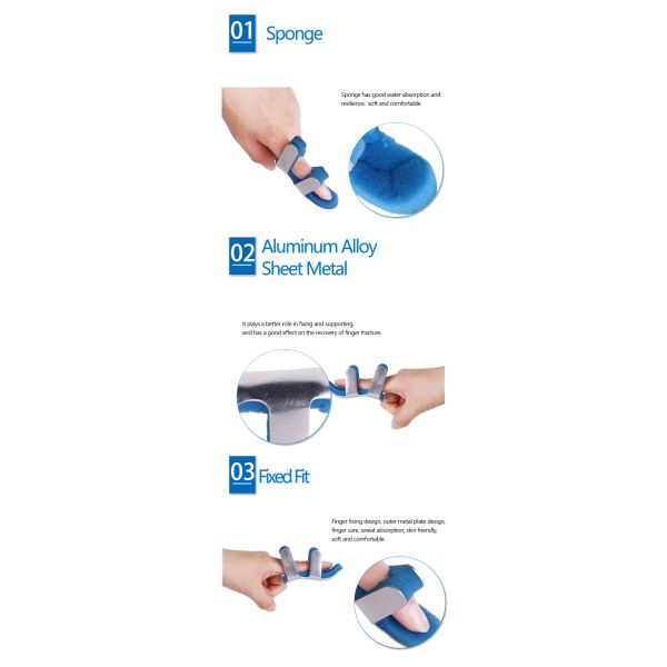 Waterproof Mallet Finger Stabilizer Splint Foam / Aluminum Material