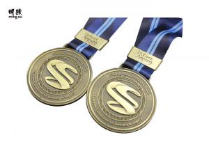 Quality Round Shape Custom Engraved Medals Military Use , Cool Bronze Silver And Gold Medals for sale