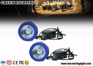 Quality ABS Light Weight LED Mining Light , Professional Miner Cap Lamp with 6000Lux for sale