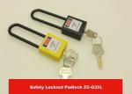 OEM/ODM 76mm Long Shackle Nylon Safety Padlock Lockout with KA, KD, MK, KAMK Key