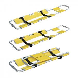 Quality First Aid  Ambulance Aluminium Folding Plastic Scoop Stretcher for sale