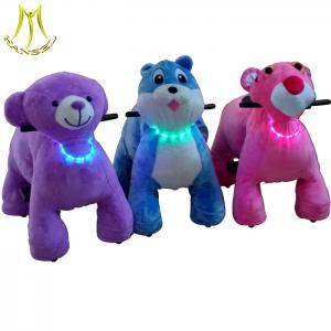 Quality Hansel plush walking animal toy ride and used animals walking scooters for mall with battery operated motorized animals for sale