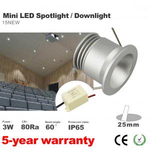 China 3W Mini Recessed LED Downlights Dimmable LED Drive decorate wall panel lamp lighting on sale