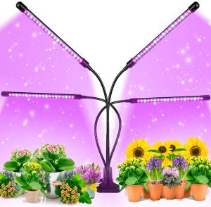 Quality Adjustable Gooseneck 4 Head Timing Led Plant Grow Lamp for sale