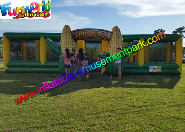 Buy EN71 Awasome Sports Games Inflatable Corn Laser Maze  With Digital Painting Farm at wholesale prices