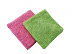 China Microfiber Terry Cloth Reusable Lint Free Towels Absorbent Microfiber Cleaning Cloths on sale