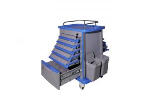 Quality Movable Drug And Distribution Medical Trolley Cart , Medical Carts On Wheels for sale