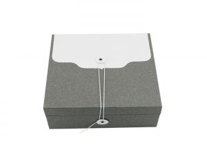 Quality Square Shaped Paper Craft Gift Box Size 19 * 19* 7.7 CM With Rope Open Type for sale