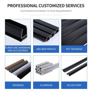 China Custom Waterproof Plastic Trunking Sizes PVC Cable Duct U-Shaped Groove Extruded Profile on sale