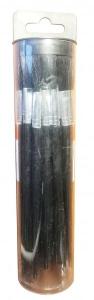 Quality 25 Pcs Black Plastic Handle Solder Flux Brush , Acid Flux Brush Easy Operation for sale