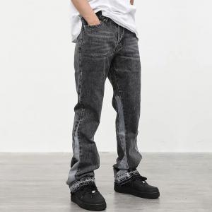Quality                  Custom Streetwear Pant 100% Cotton Jogger Elasticated Waistband Black Men Blank Straight Leg Sweatpants              for sale