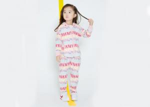 China Reactive Printing Kids Girls Clothes Size 8 Little Girls Long Sleeve Tops And Long Pant on sale