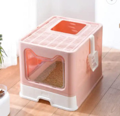 China Modern Folding Portable Litter Box Luxury Large Space Cat Smart Litter Box on sale