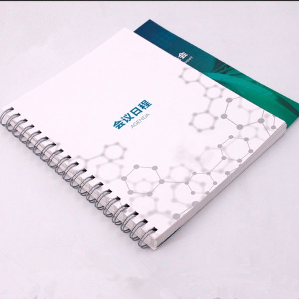 Varnish Coating Ring Bound Book Printing Custom Color For Promotional