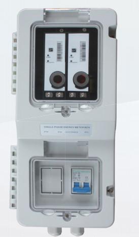 Buy 2 Position Wall Mounted Electric Meter Box / External Electricity Meter Box at wholesale prices