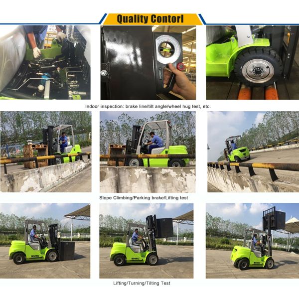 4 Wheel Electric Forklift Trucks 1.5ton 2ton 2.5ton 3ton 3.5tib Battery With Adjustable Cab Location