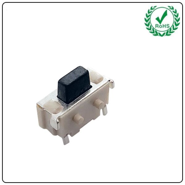 Black / White Button Tactile Tact Switch 3x6x5.0 SMD 2 Pins Square Shrapnel