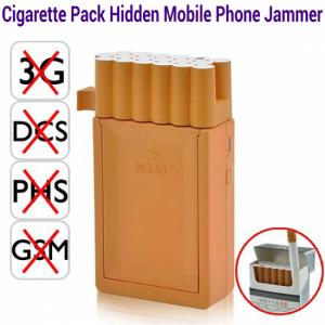 Quality Pocket Cigarette Box Pack Hidden Cell Phone Jammer GSM dcs phs 3G Signal Blocker Isolator for sale
