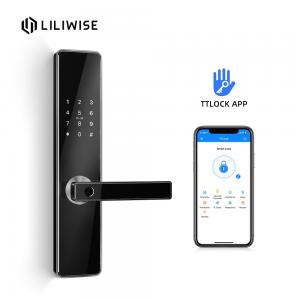 Quality Smart Bluetooth Door Lock Wifi App Remote Identification Fingerprint Security Lock for sale