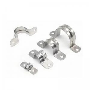 Quality Accessories Stainless Steel Plumbing Pipe Saddle Clip Brackets with Polish Finish for sale