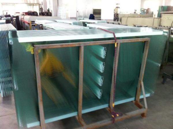 Buy Tempered Safety Glass Street Furniture with White Ceramic Printing safety glass panels at wholesale prices