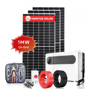 Quality RS232 On Grid Solar System Kit 1MW Solar Power Plant for sale