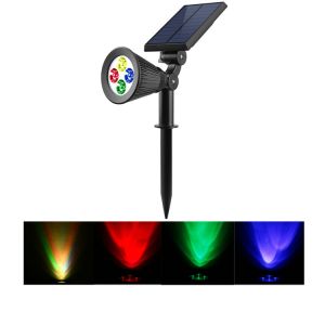 China 5000K RGB Color Changing Solar Landscape Lights IP44 200 Lumen Solar Path Lights on sale