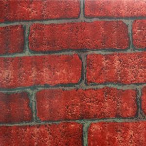 Quality Home Decoration Red Brick Self Adhesive Wallpaper Brick PVC Wallpaper OEM/ODM for sale