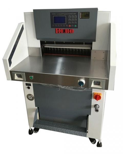 Buy Safety 520mm Programmed Hydraulic Paper Cutter With LCD Screen Foot Pedal at wholesale prices