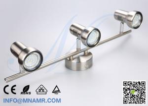 3 Outlets Spot Light Ceiling Bar Light Chrome Come With AC220V 3X5W GU10 LED Lamp