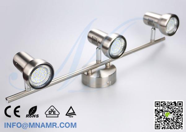 Buy 3 Outlets Spot Light Ceiling Bar Light Chrome Come With AC220V 3X5W GU10 LED Lamp at wholesale prices