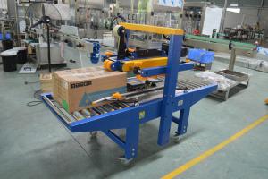 China Semi Automatic Top And Bottom 240W Box Sealing Machine on sale