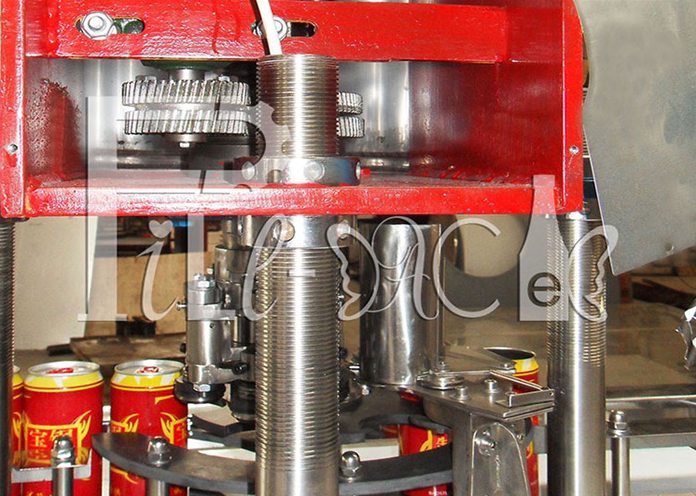 2300CPH Single Head Automatic liquid / solid Can Sealing Machine