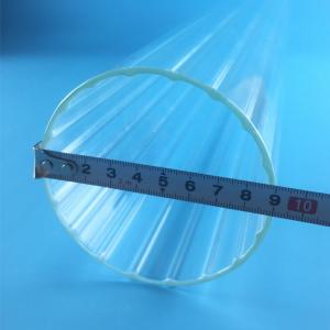 Quality Transparent Customized Large Diameter Quartz Tube Vase Inner Shape for sale