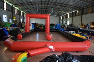 China Inflatable racing track for karting games interesting outdoor inflatable sport games racing area on sale