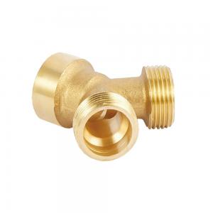 Quality Lightweight Brass Pex Pipe Fittings 3 Way Brass Connector Corrosion Resistance for sale