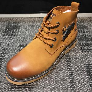 China OEM Mens Leather Casual Boots For Motorcycle , Platforms Heel High Top Slip On Sneakers on sale