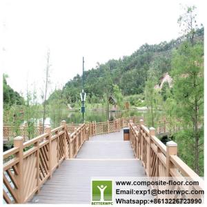 Quality Wood Plastic Balustrade Fire-resistant Waterproof Low Cost Railing Side Rail WPC for sale