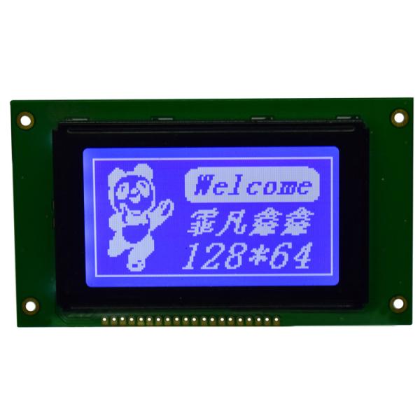 Buy Flat Rectangle Graphic LCD Module , WLED Back - Light Dot Matrix LCD Display Module at wholesale prices