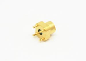 Quality Mini SMP Series Male RF Connector Pin Header PCB Mount Full Detent 4 Short Legs for sale