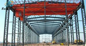 China Building Steel Structure Fabrication Warehouse With Overhead Crane on sale