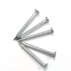 Quality Grooved Shank Steel Concrete Nails Fastening Galvanized Concrete Wall Nails for sale