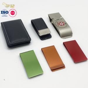 China Card Holder Metal Wallet Clip Men Engraved Logo Stainless Steel on sale