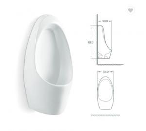 Quality Top Spud Mens Wall Urinal Bowl Ceramic Gravity Flushing 740X390X250mm for sale