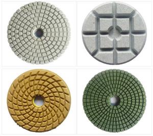 Quality 80mm Round Diamond Floor Polishing Pads Resin Bonded for sale